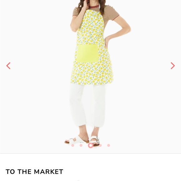 To The Market Other - To The Market Lemon Print Apron, NWT